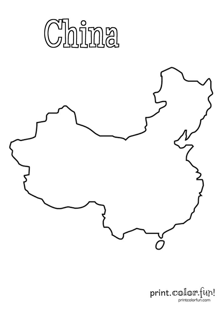 Blank Map Of China Coloring Page Print Color Fun Blank Map Of China Coloring Page Print Color Fun