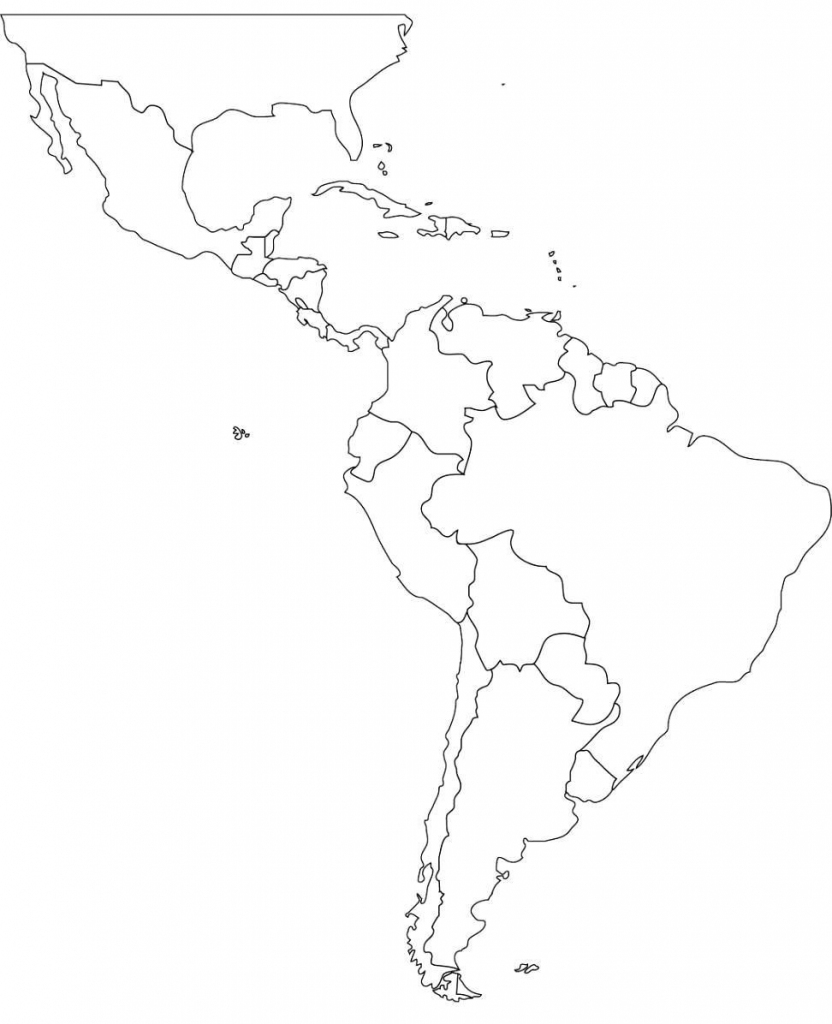 Blank Map Of Latin America Printable Printable Maps