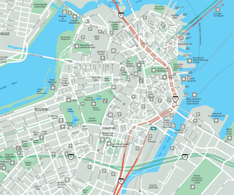 Boston Massachusetts Map