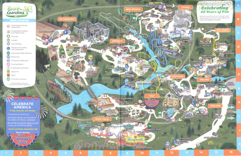 Busch Gardens Williamsburg Map Map Of Zip Codes | Printable Map of The ...