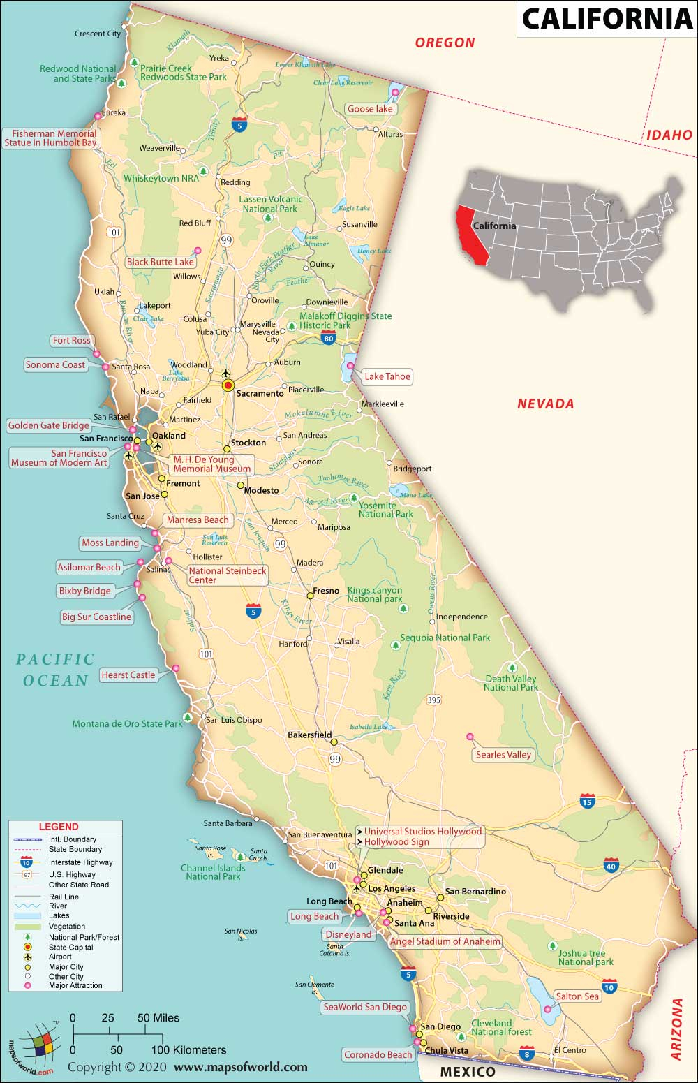 Buy Reference Map Of California