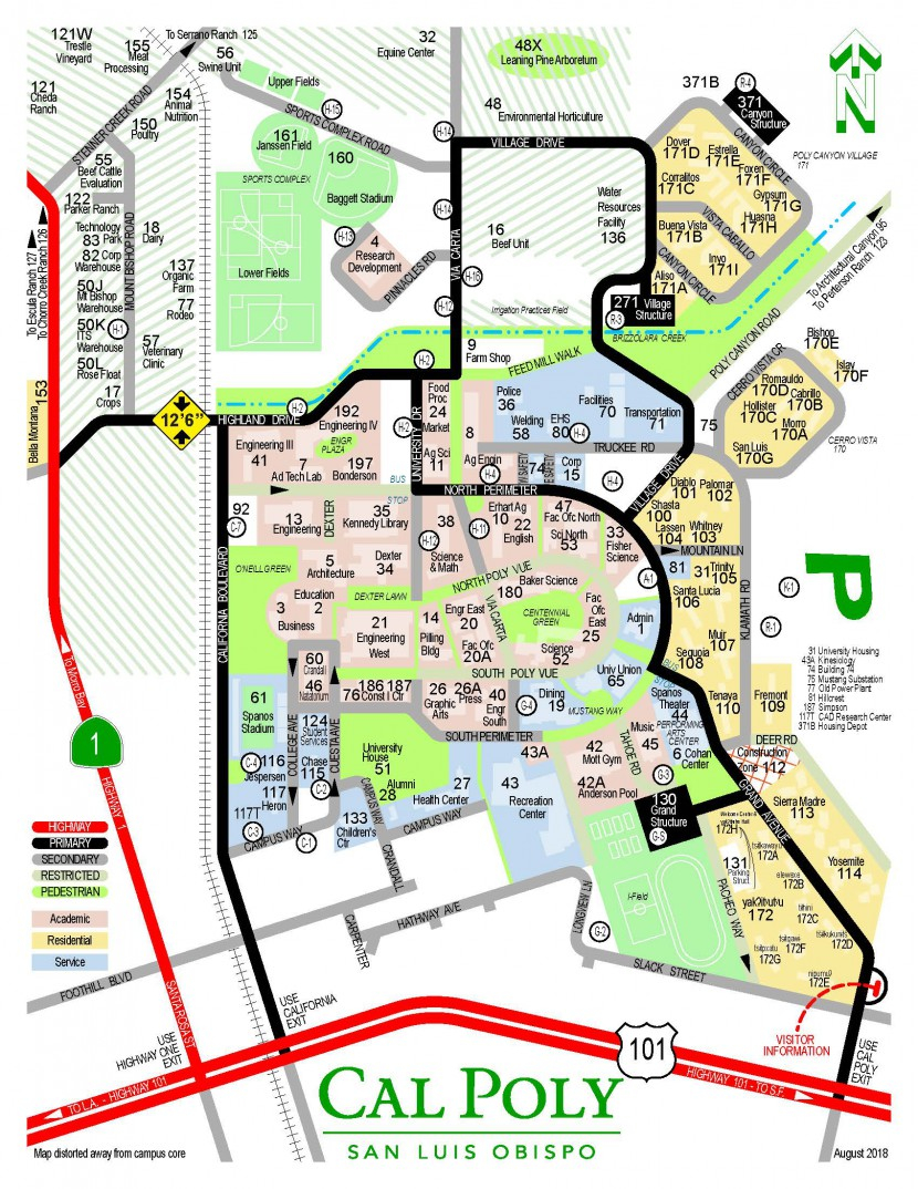 Cal Poly Printable Maps Printable Word Searches