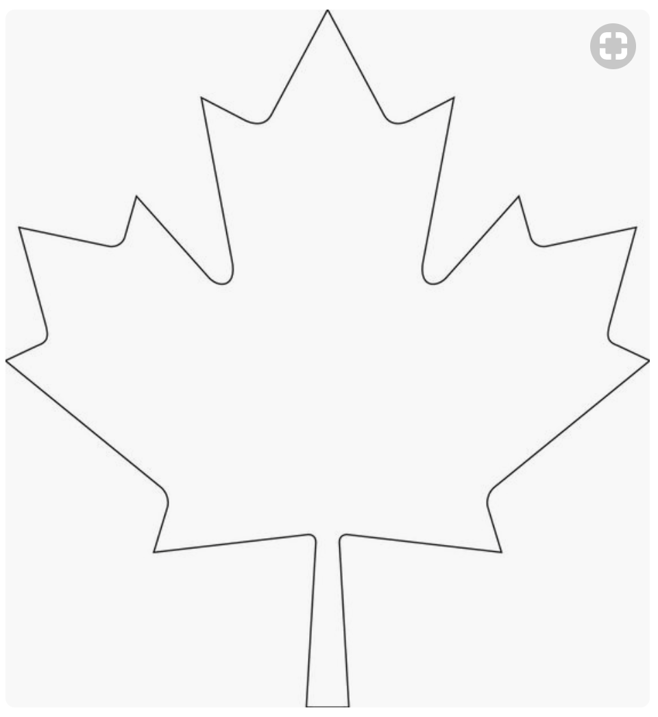 Canada Maple Leaf Template