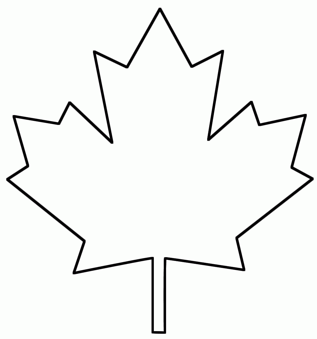Canadian Maple Leaf Outline ClipArt Best