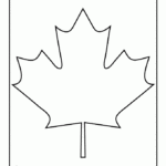 Canadian maple leaf template Woo Jr Kids Activities