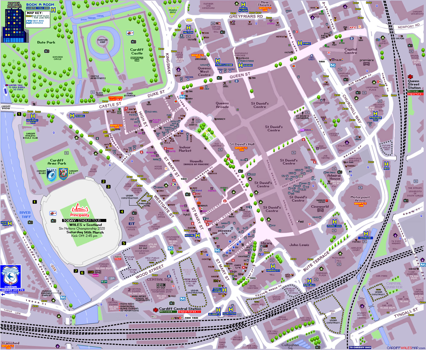 CARDIFF MAP City Centre