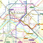 Central Paris Metro Map About France
