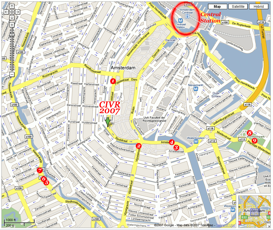 City Map Of Amsterdam Netherlands Hotel Map Of Amsterdam 