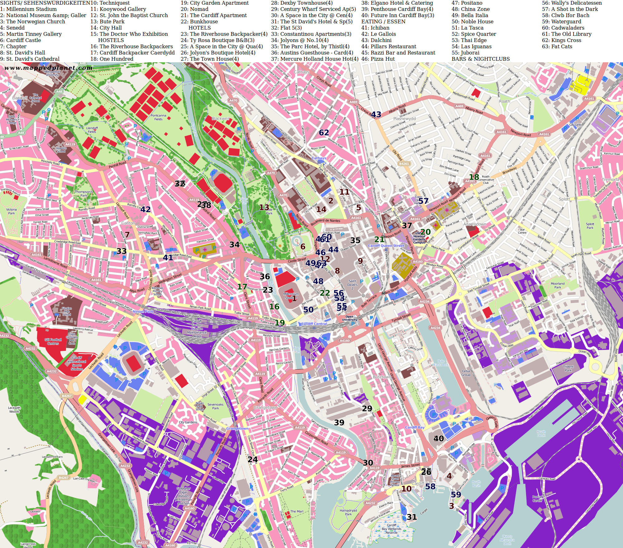 City Maps Cardiff