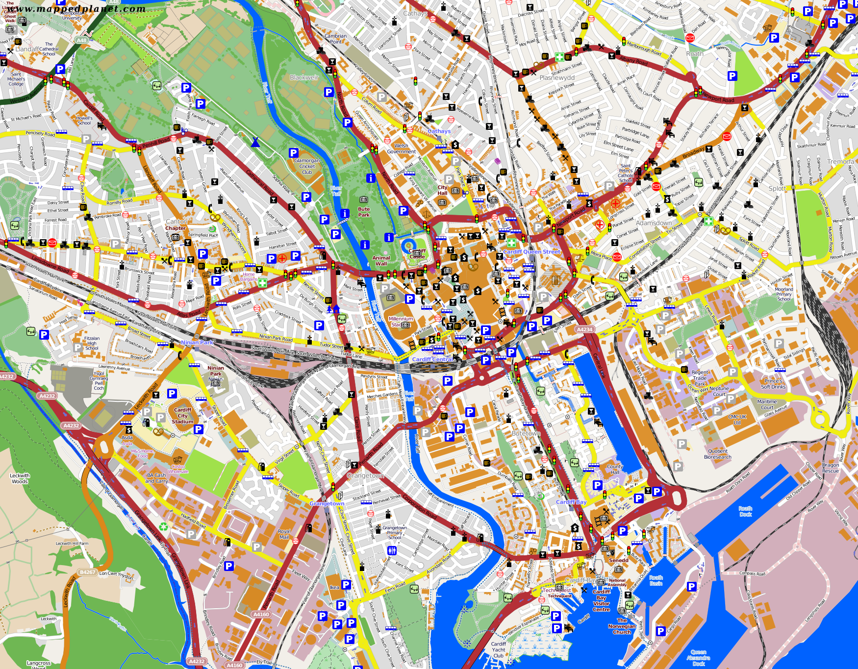 City Maps Cardiff