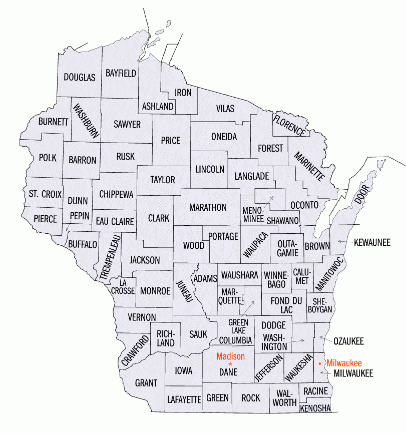 Contee Del Wisconsin Wikipedia