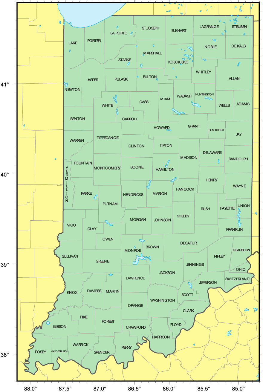 Indiana County Map Printable – Printable Map of The United States