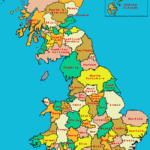 County Map Post 1998 Counties Of Great Britain England