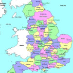 Detailed Administrative Map Of England England Map