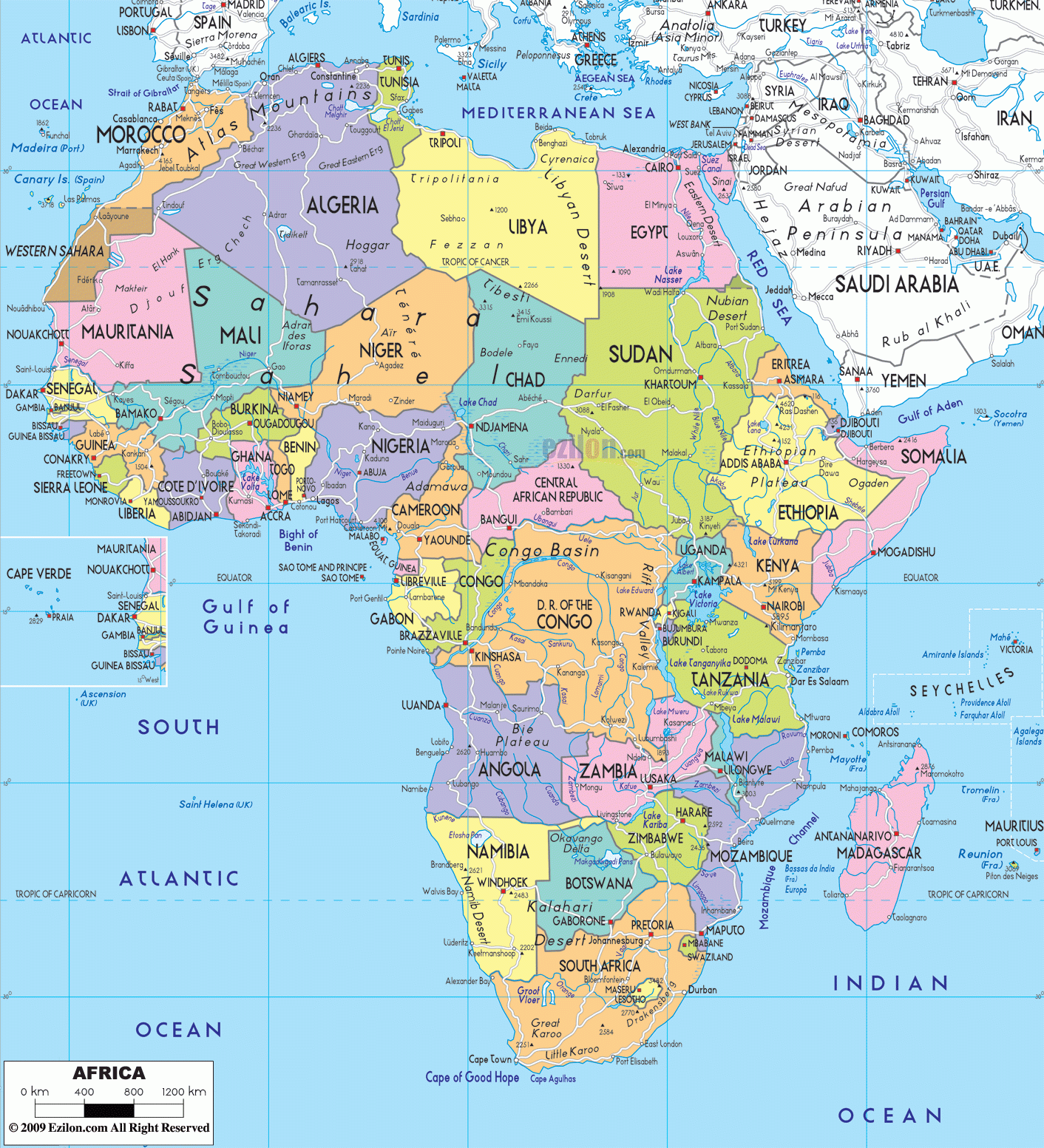 Detailed Clear Large Political Map Of Africa Ezilon Maps Detailed Clear Large Political Map Of Africa Ezilon Maps