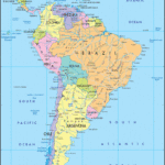 Detailed Clear Large Political Map Of South America