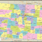 Detailed Political Map Of Colorado Ezilon Maps