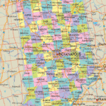Detailed Political Map Of Indiana Ezilon Maps