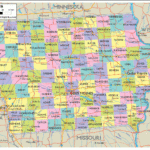 Detailed Political Map Of Iowa Ezilon Maps