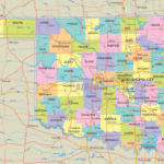 Detailed Political Map Of Oklahoma Ezilon Maps