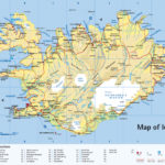 Detailed Road Map Of Iceland Iceand Detailed Road Map