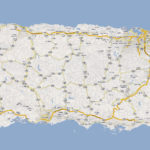 Detailed Road Map Of Puerto Rico With Cities Puerto Rico