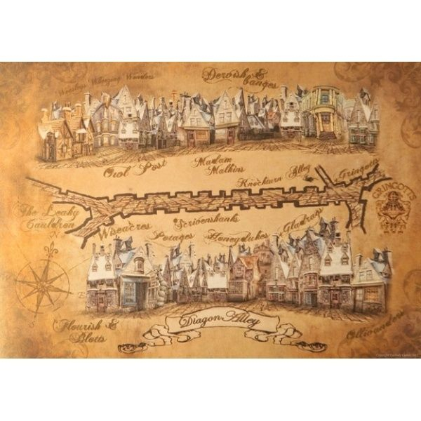 Diagon Alley Map Harry Potter Places Wizarding World Of Diagon Alley Map Harry Potter Places Wizarding World Of