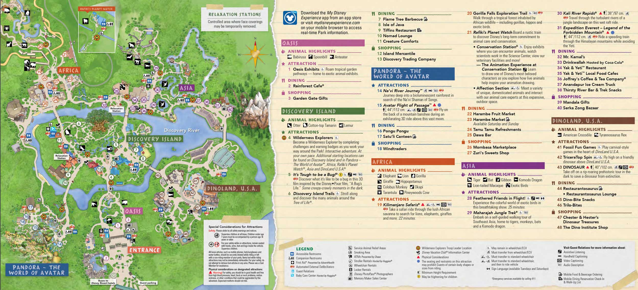 Disney S Animal Kingdom Map Theme Park Map Disney s Animal Kingdom Map Theme Park Map