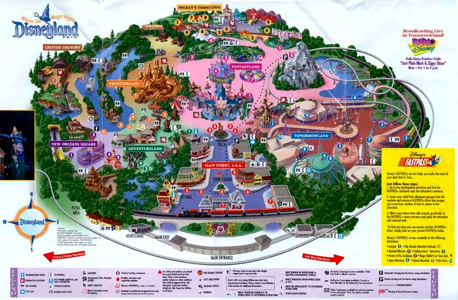 Disneyland Maps