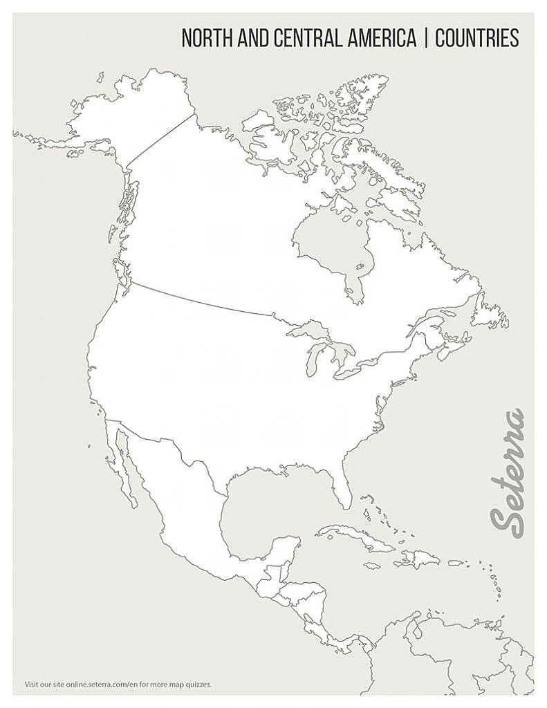 Download A Blank Map Of North America From This List 