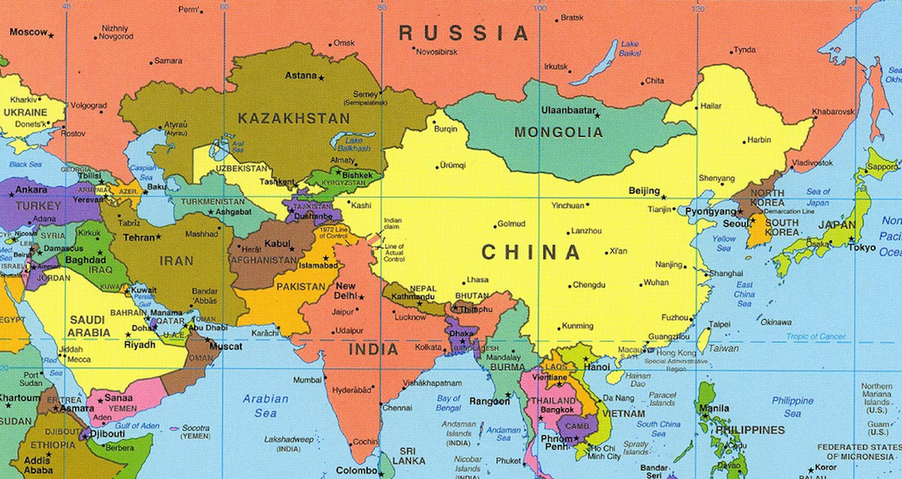 Download Asia Map And Countries Major Tourist Attractions Download Asia Map And Countries Major Tourist Attractions