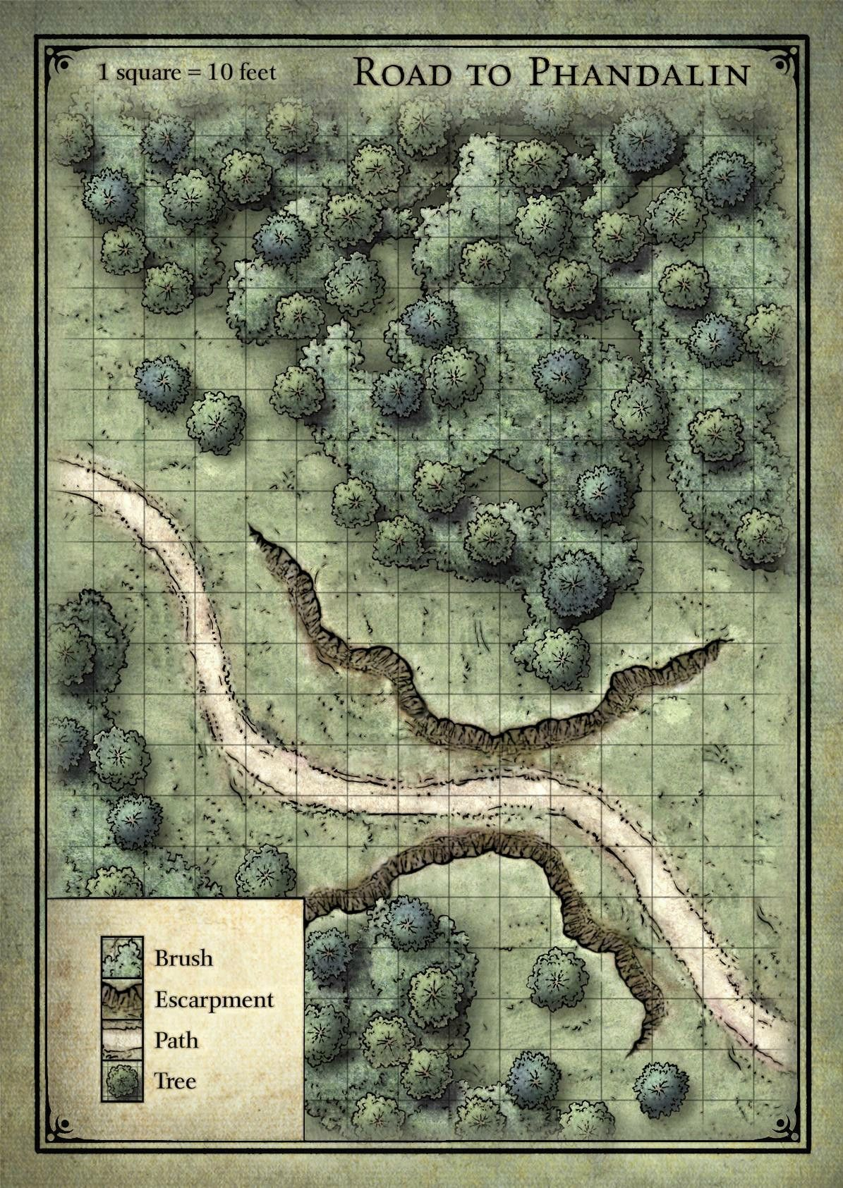 Estrada Para Phandalin Fantasy Map Dungeon Maps 