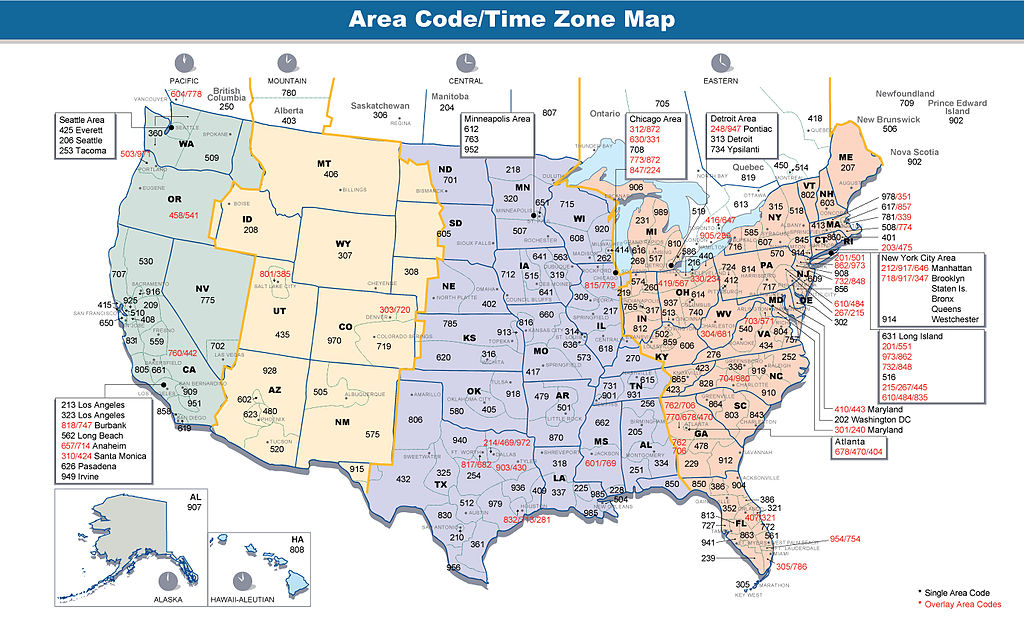 File Area Codes Time Zones US jpg Wikimedia Commons