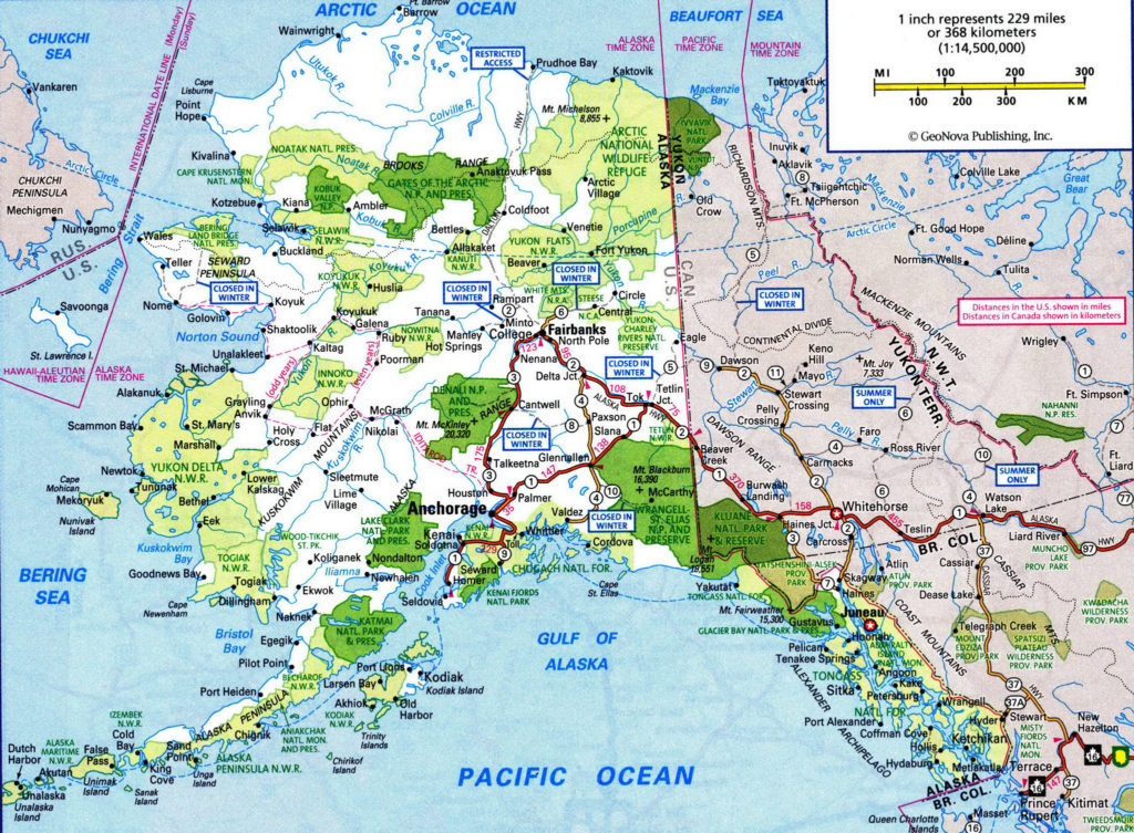 Free Alaska Road Maps Road Trip Maps
