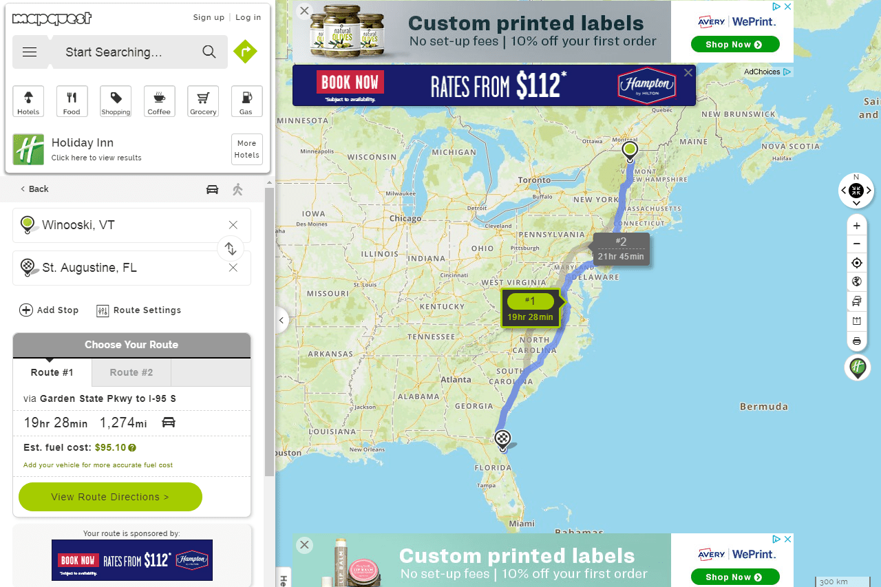Mapquest Printable Directions Customize And Print