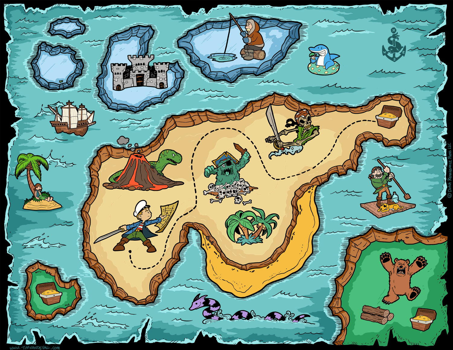 Free Pirate Treasure Maps For A Pirate Birthday Party 