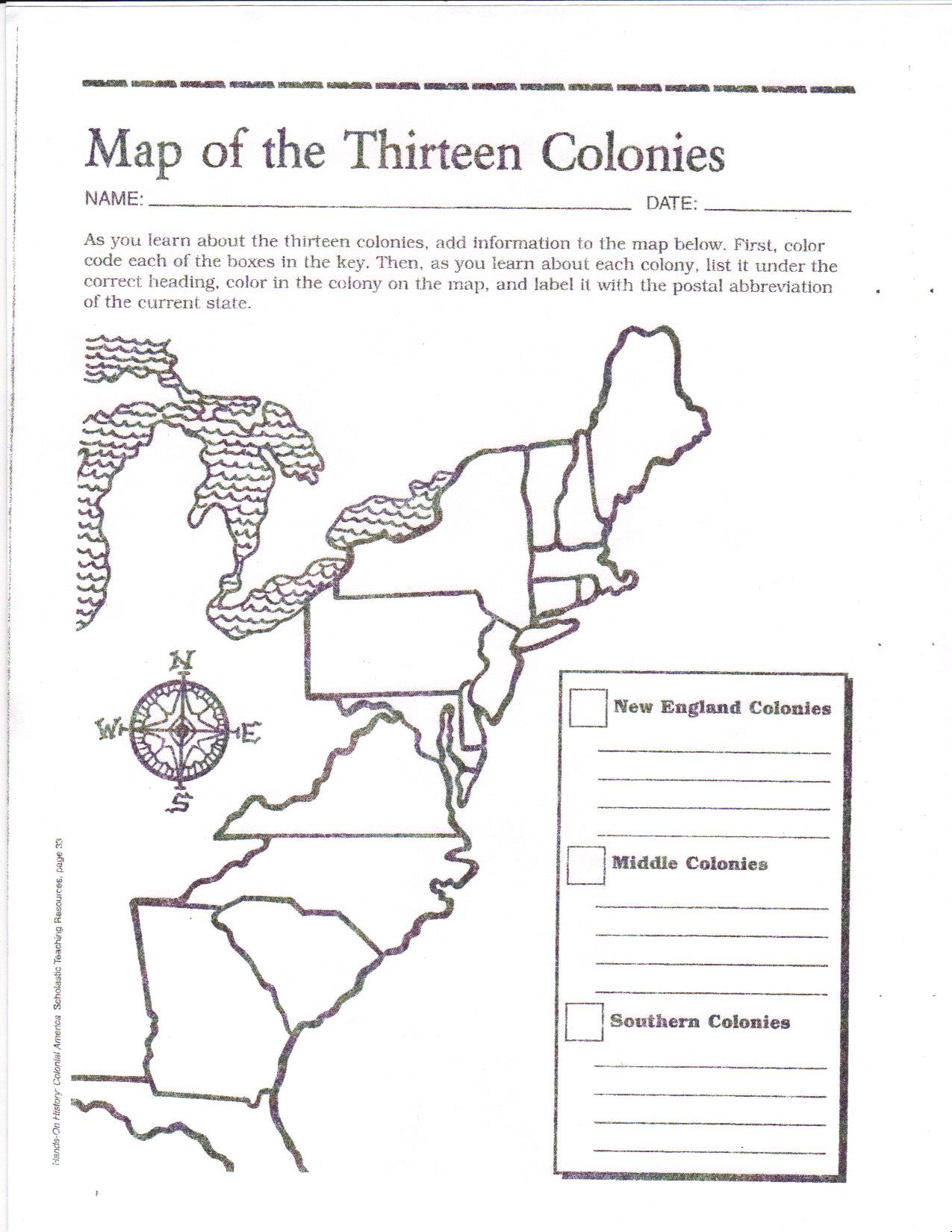 Free Printable 13 Colonies Map 13 Colonies Map Free Printable 13 Colonies Map 13 Colonies Map