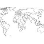 Free Printable Black And White World Map With Countries