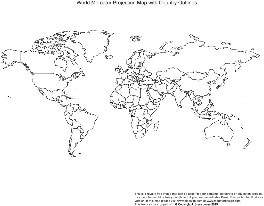 Free Printable Black And White World Map With Countries 