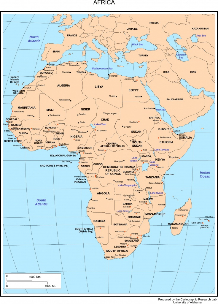 Free Printable Map Of Africa With Countries Printable Maps