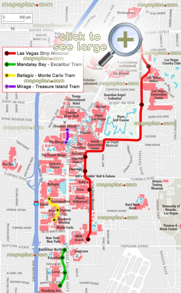 Free Printable Map Of The Las Vegas Strip Printable Maps