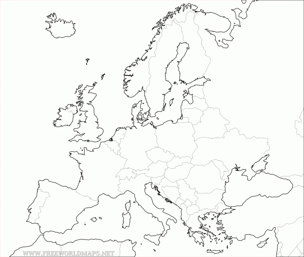 Free Printable Maps Of Europe Intended For Printable Blank 