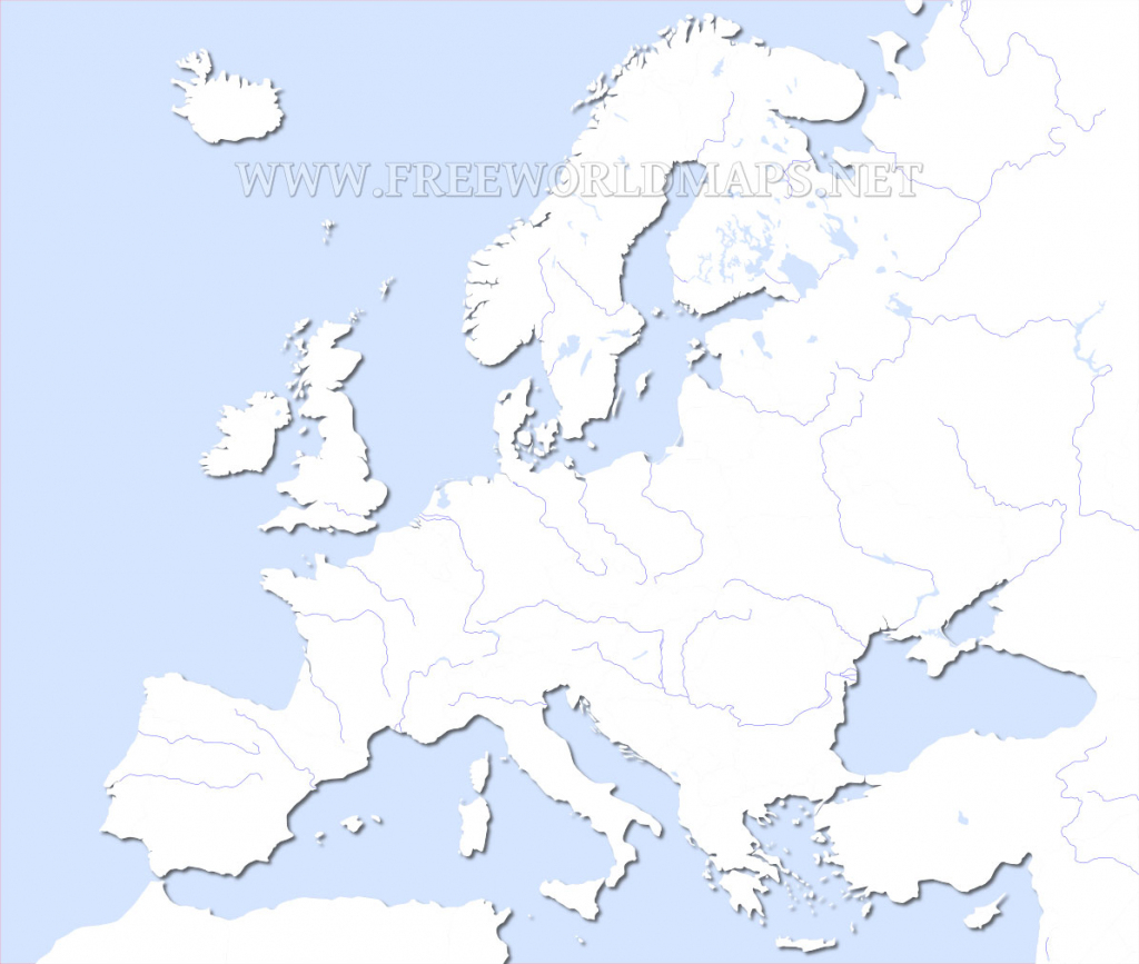 Free Printable Maps Of Europe Intended For Printable Blank 