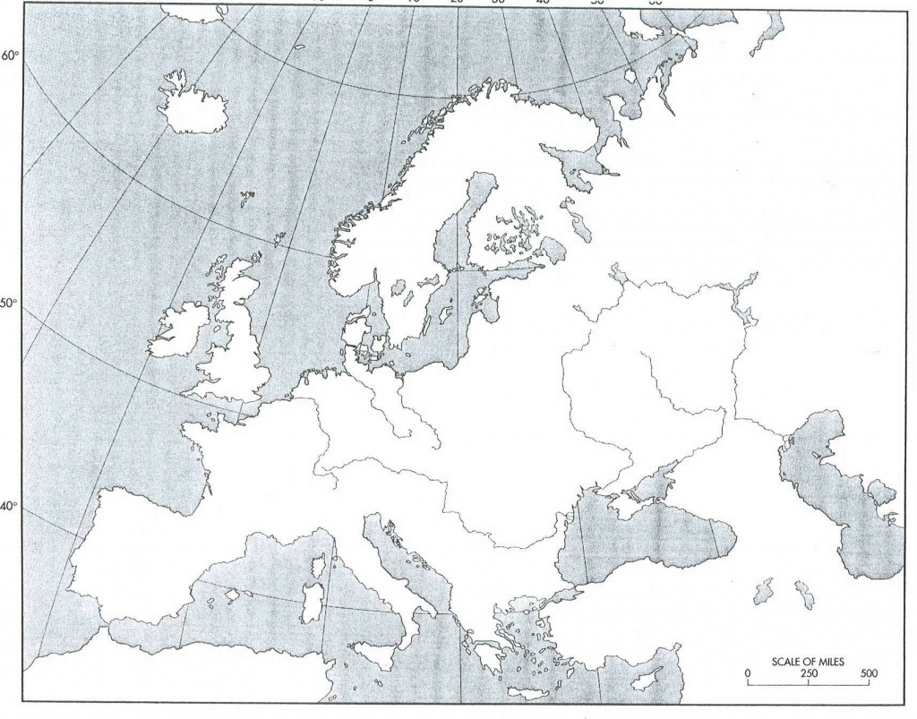 Free Printable Maps Of Europe Intended For Printable Blank 