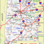 Free Printable Maps State Of Alabama Road Map Print For