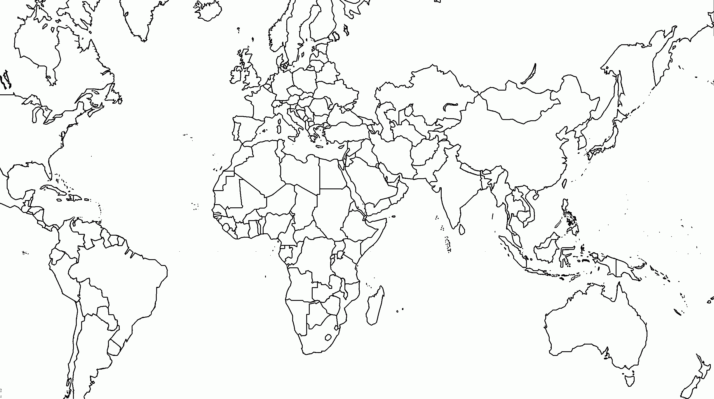 Free Printable Political Detailed World Map In PDF World 