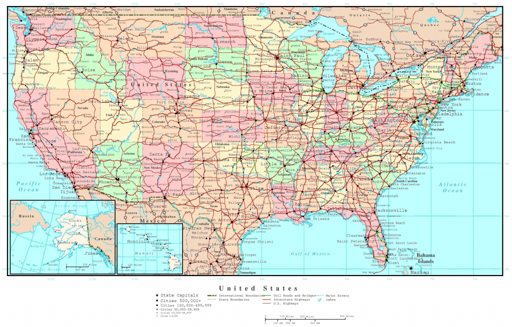 Free Printable Us Highway Map Usa Road Vector For With 