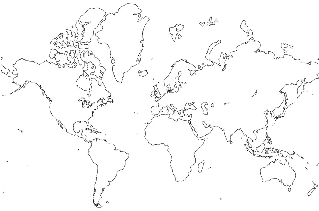 Free Printable World Map Coloring Pages For Kids Best 