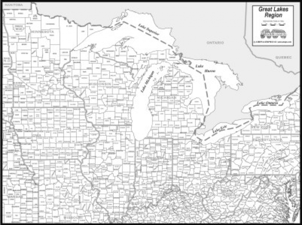 Great Lakes States Outline Map Printable Map Great Lakes States Outline Map Printable Map