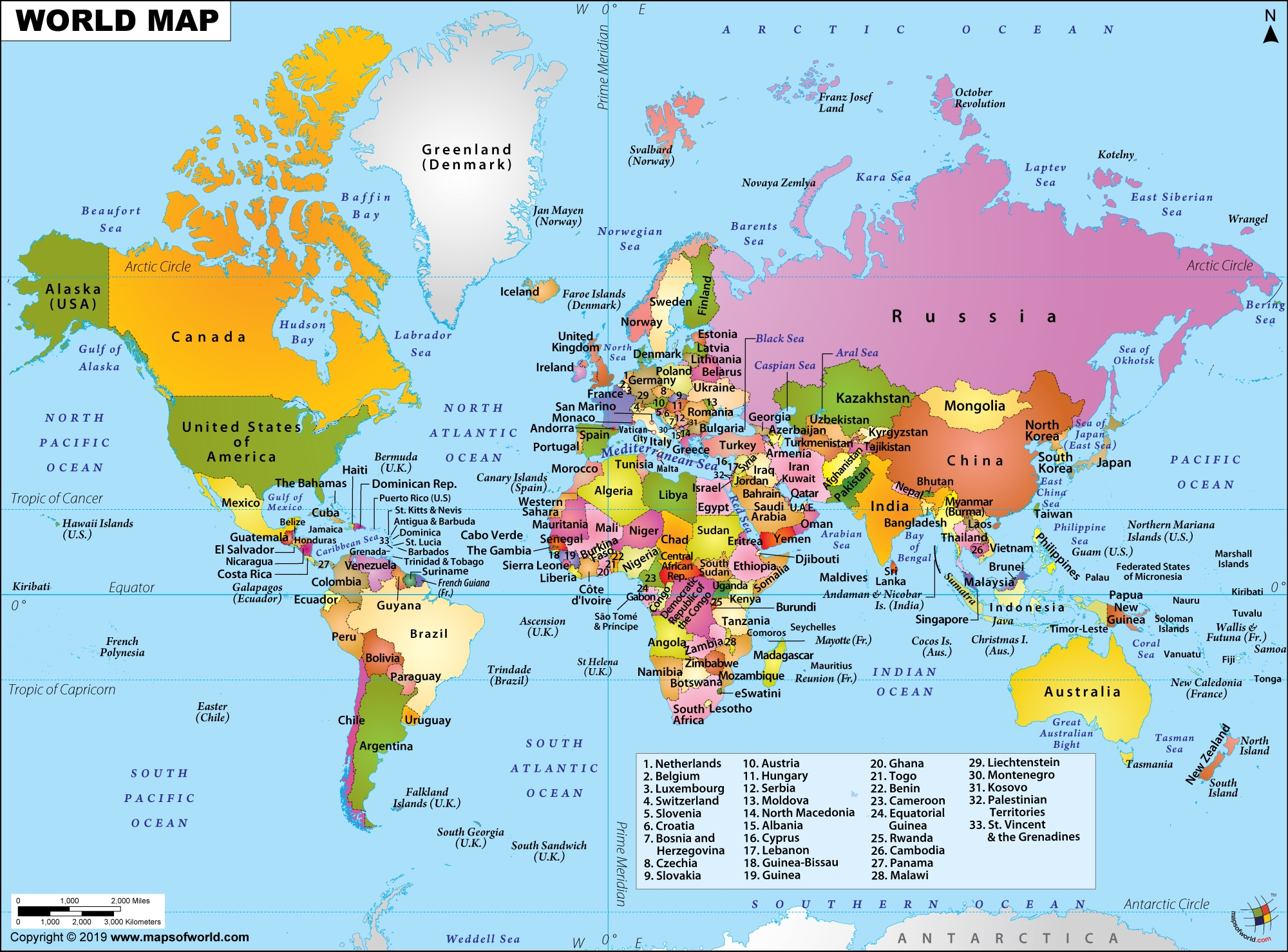 Haritas World Map Political Country And Capitals Free 